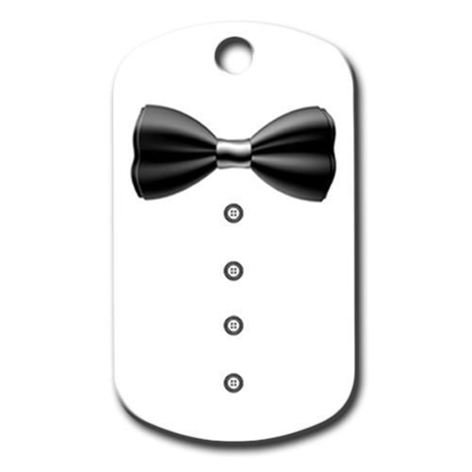 Bow Tie Cat Dog Tag