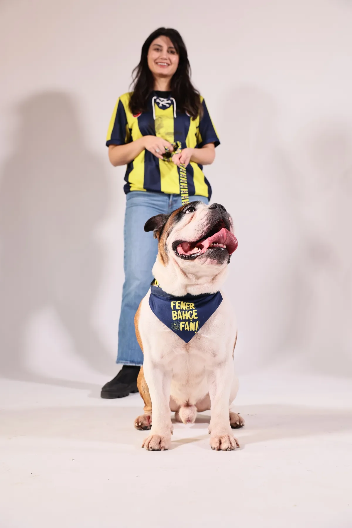 Pawlook  Fenerbahçe Lisanslı Pet Bandana Köpek Bandanası Fener Fanı