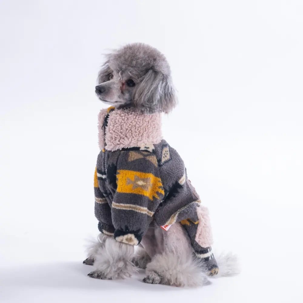 PawStar 25221-Sarı Chicago Ethnic Weave Ceket