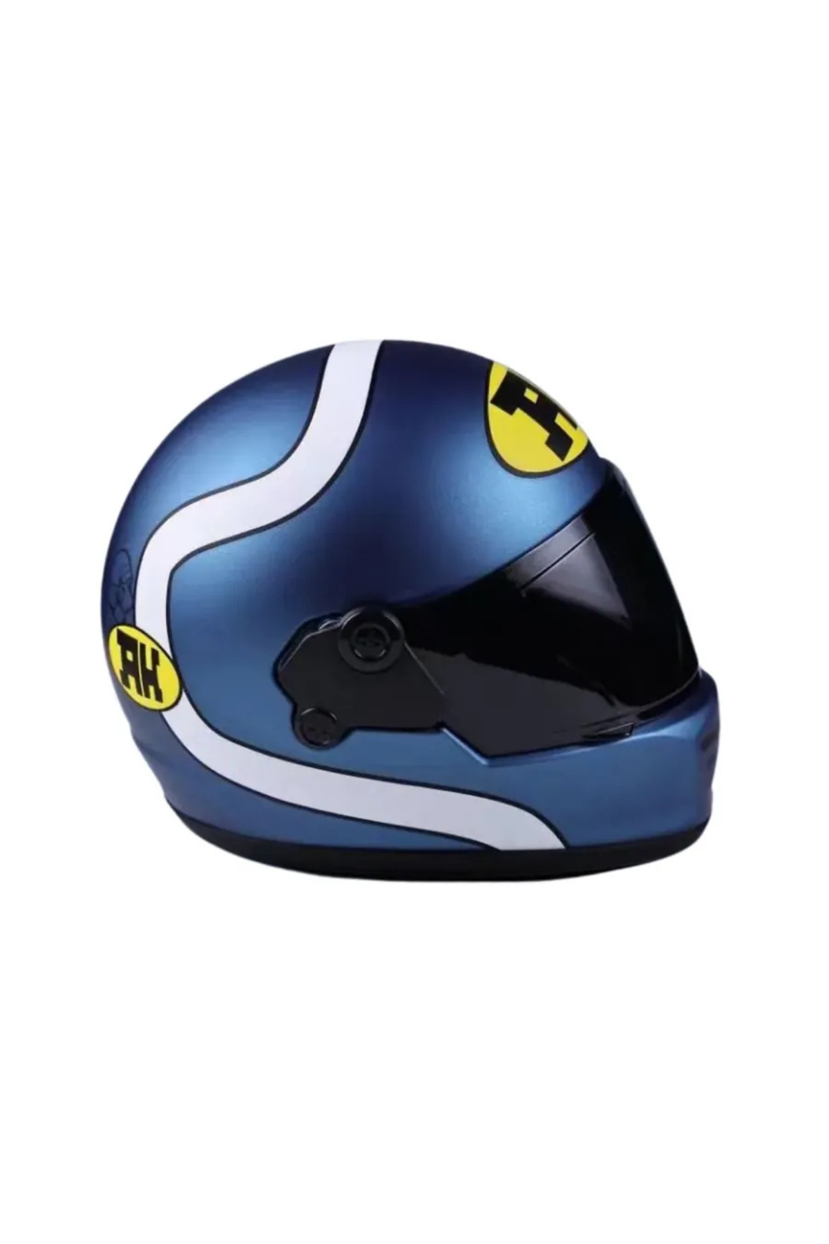 Pet Helmet Mini Kareli Kapalı Köpek Kask No7