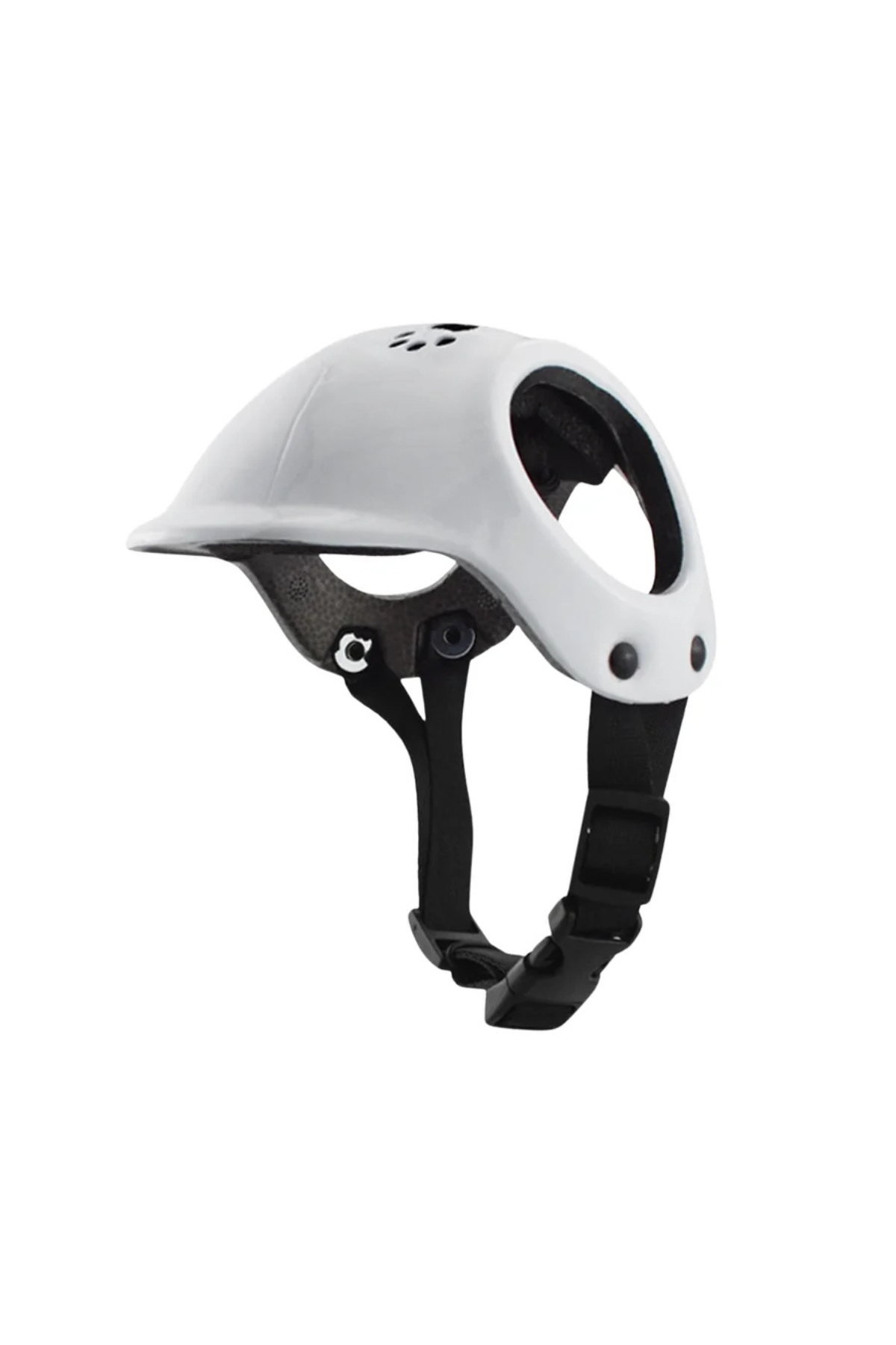 Pet Helmet Mini Patili Açık Köpek Kaskı Beyaz
