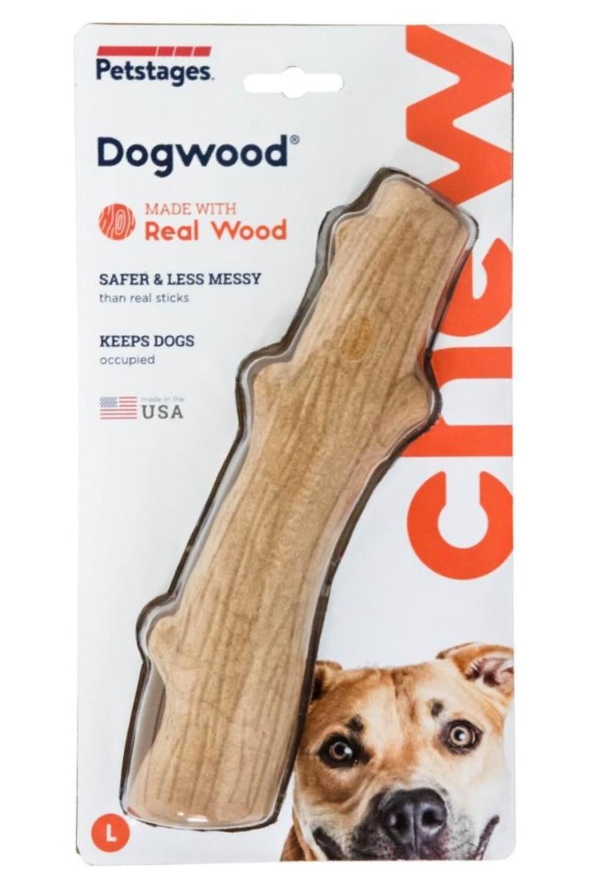 Petstages Durable Stick Large Large Papaya Tree Endless Dog Bone