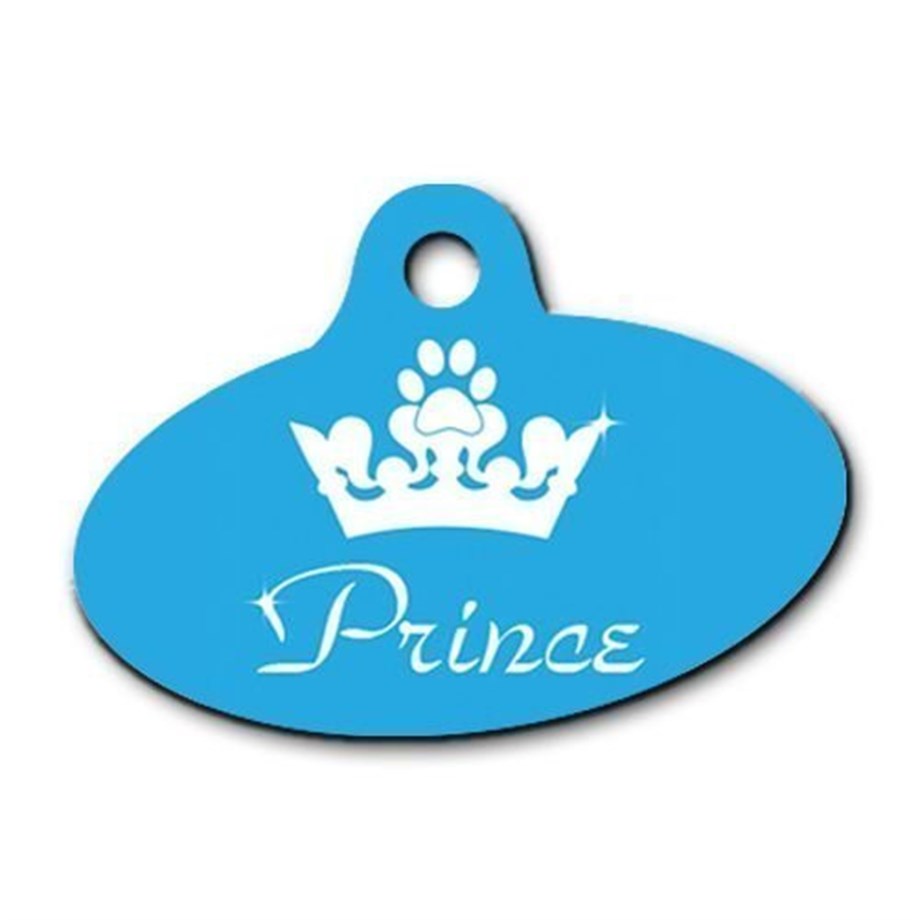 Prince Ellipse Cat Dog Tag
