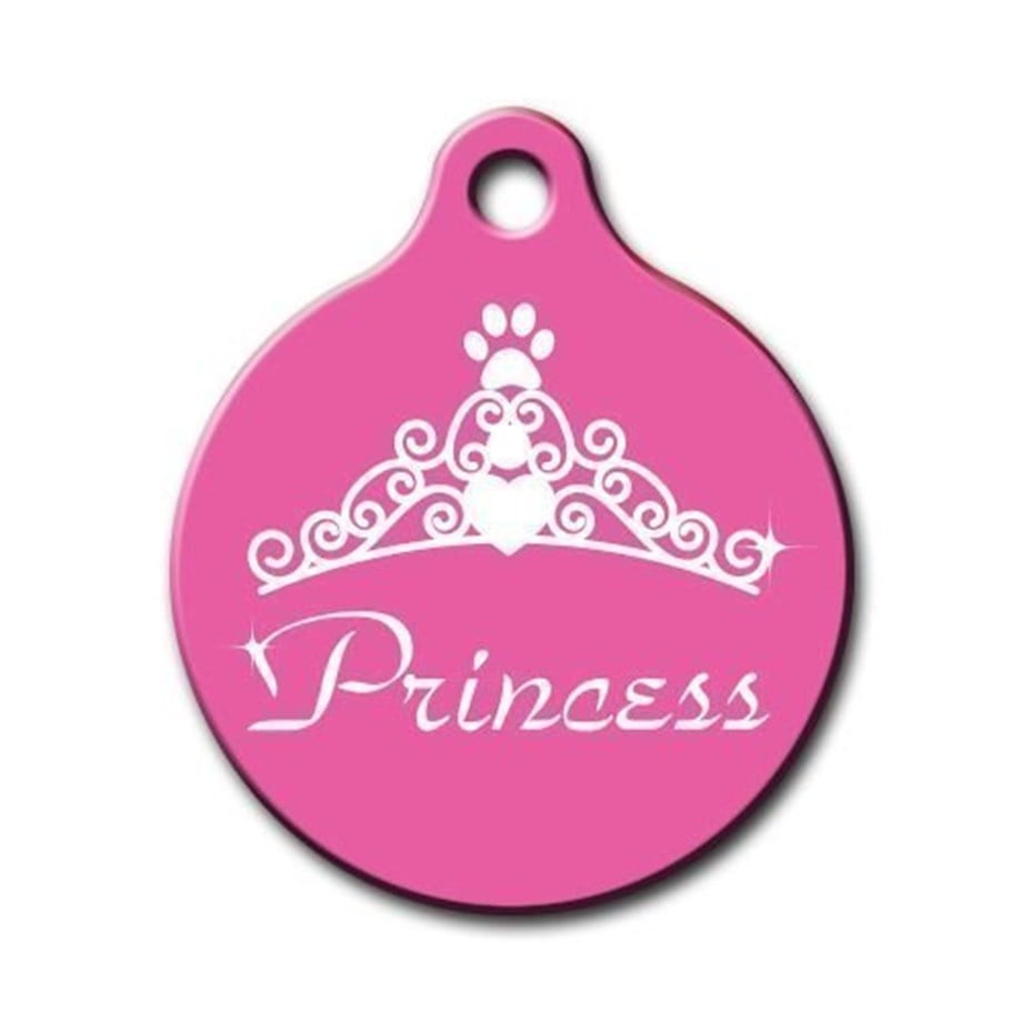 Princess Round Cat Dog Tag