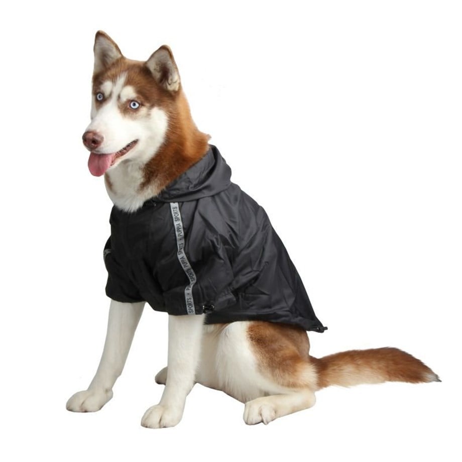 Puppia Base Jumper Dog Raincoat Black