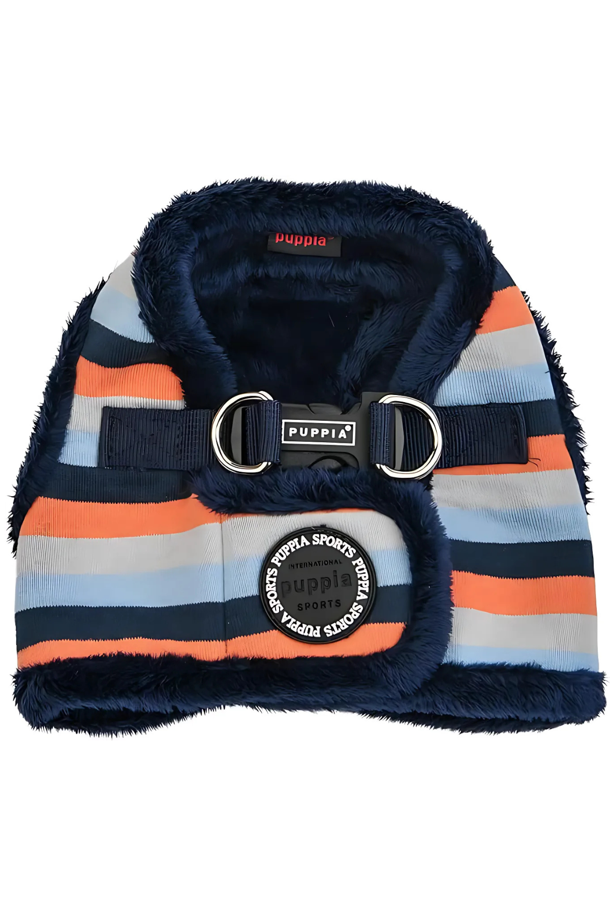 Puppia Göğüs Tasması İçi Kürklü Navy - XL