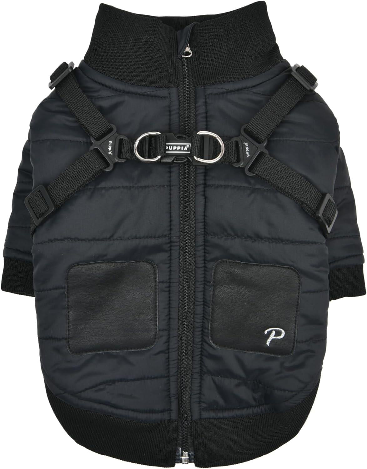 Puppia Stratus Dog Jumper Köpek Mont Siyah