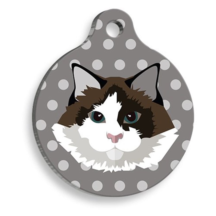Ragdoll Round Cat Tag