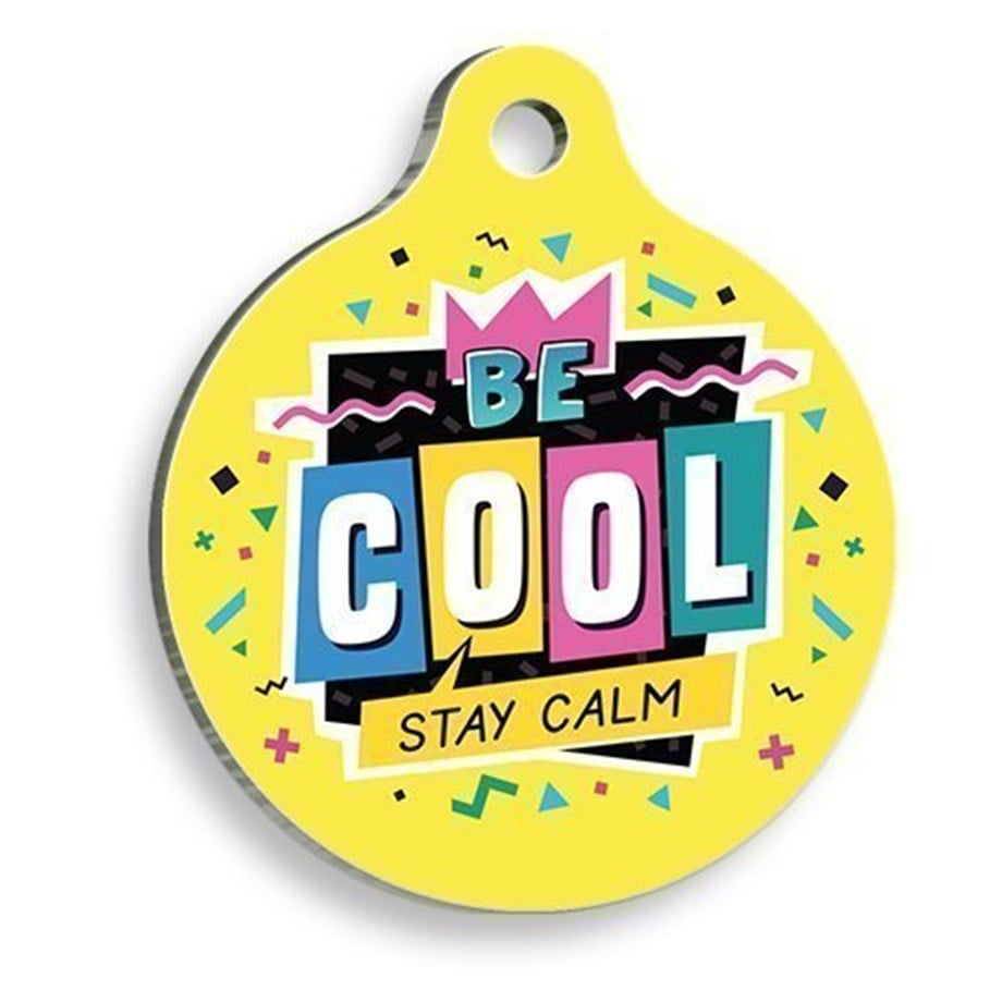 Be Comfortable Round Cat And Dog Tag
