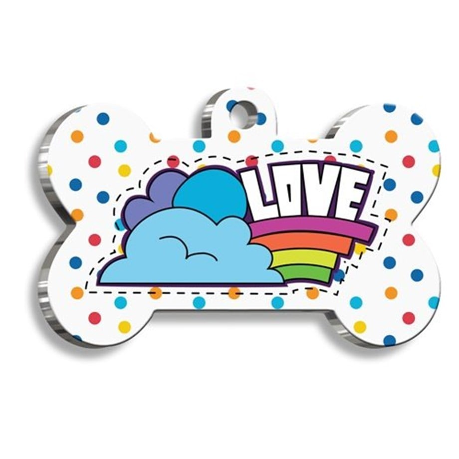 Loved Bone Shaped Dog Tag