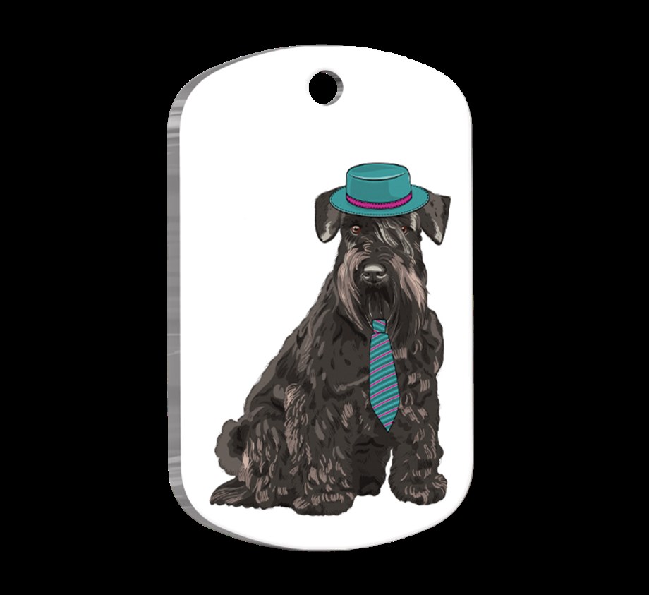 Schnauzer Illustrated Dog Tag
