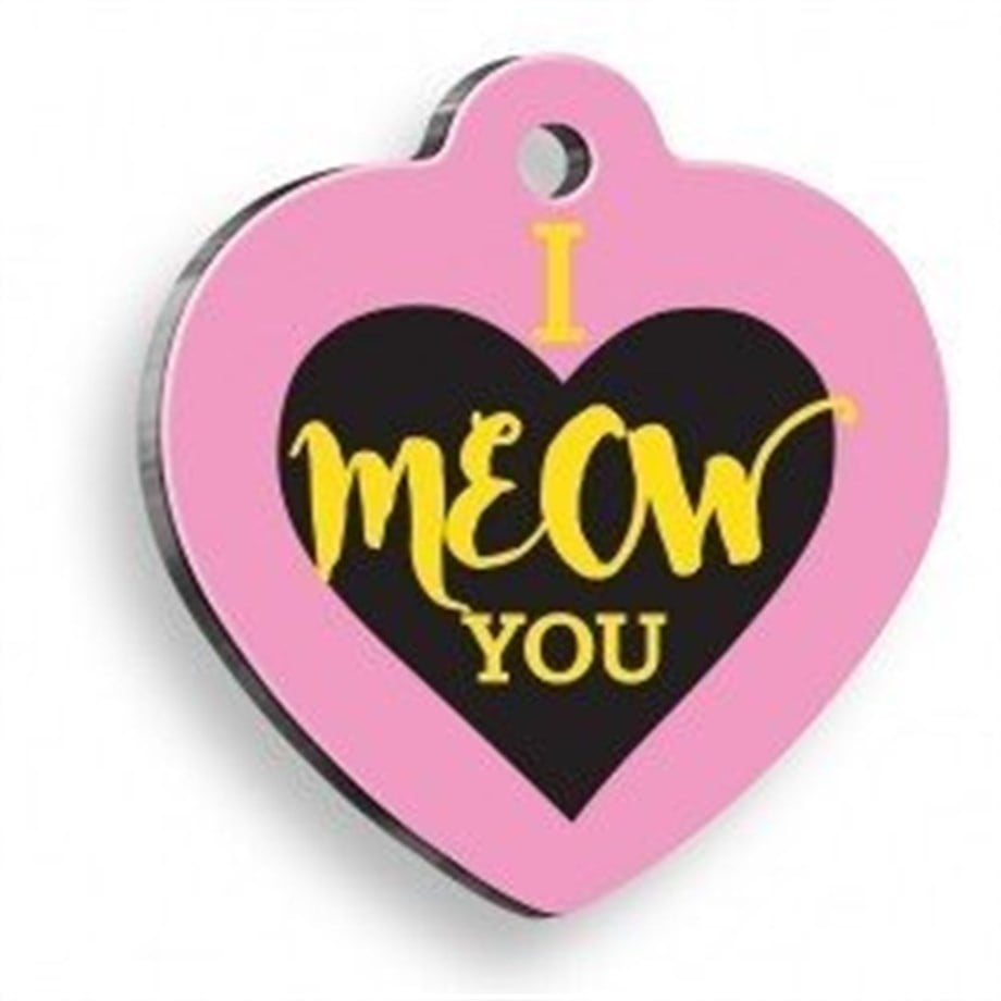 If You Uyav Heart -Shaped Cat Tag