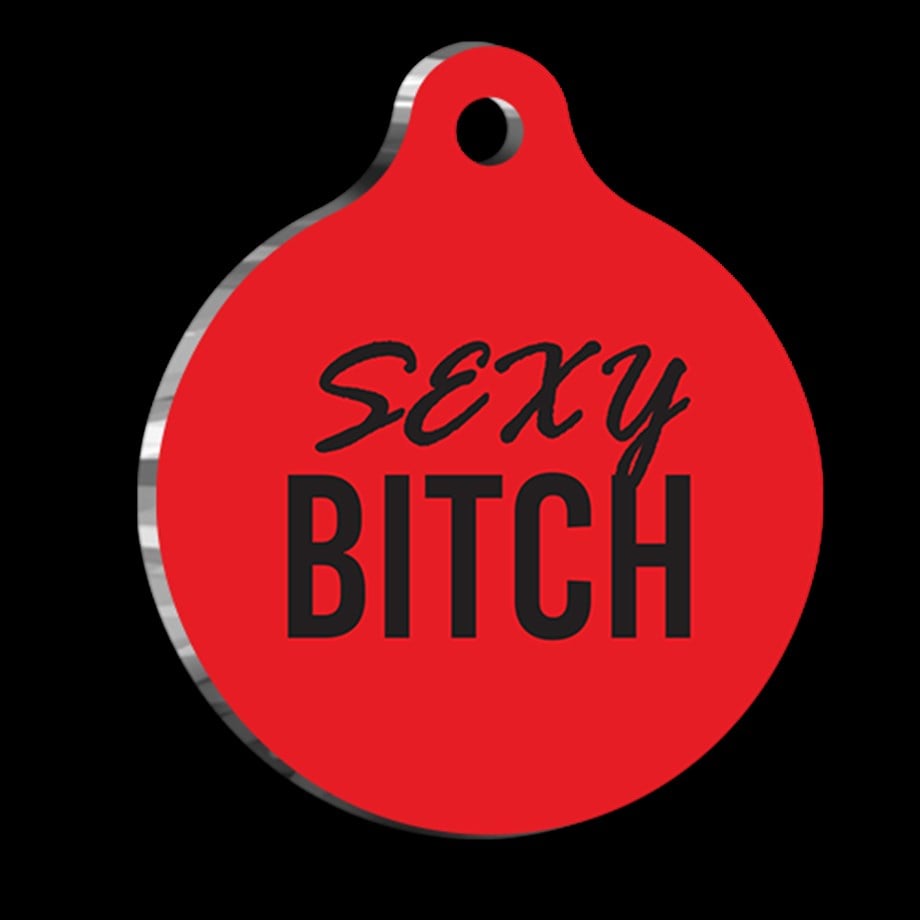 Sexy B*Tch Cat Dog Tag