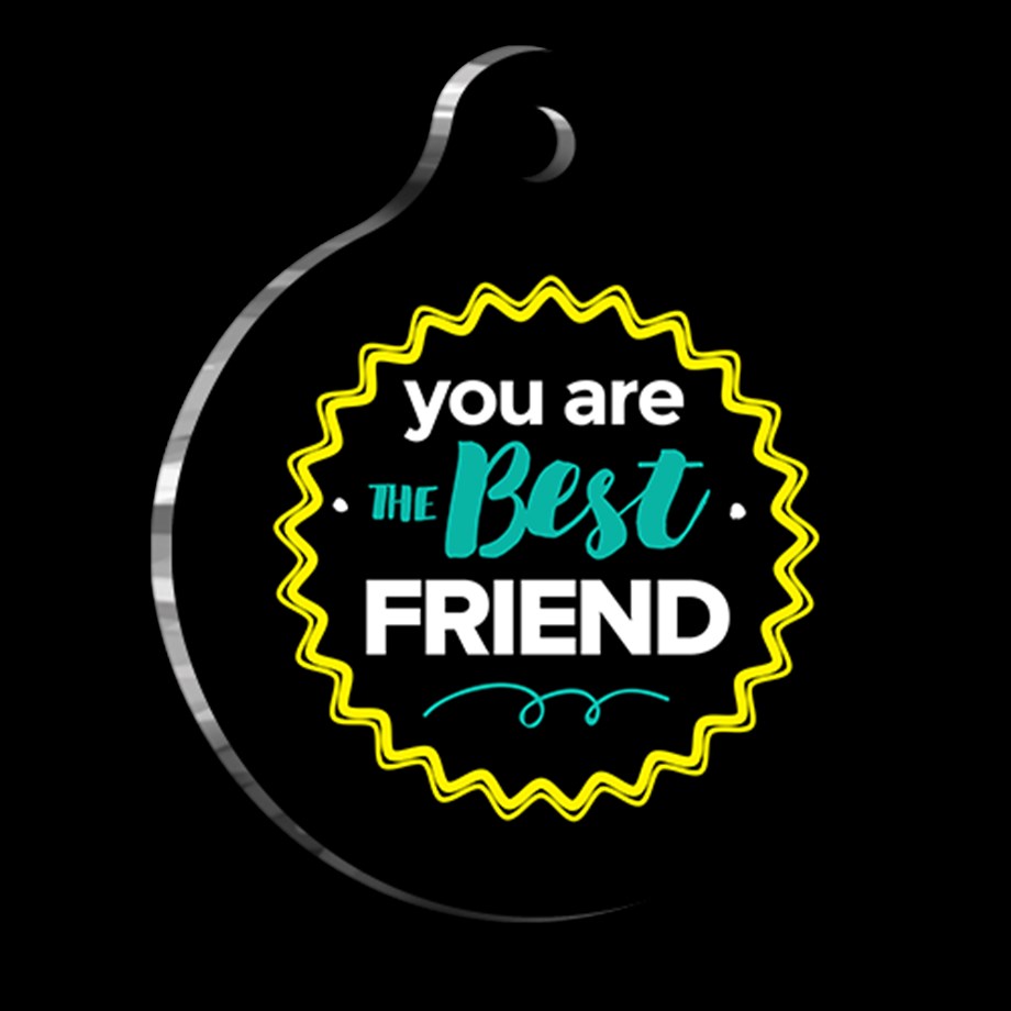 Black Best Friend Cat Dog Tag