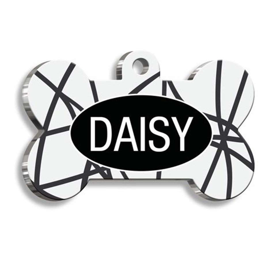 Black Chic Cat Dog Tag