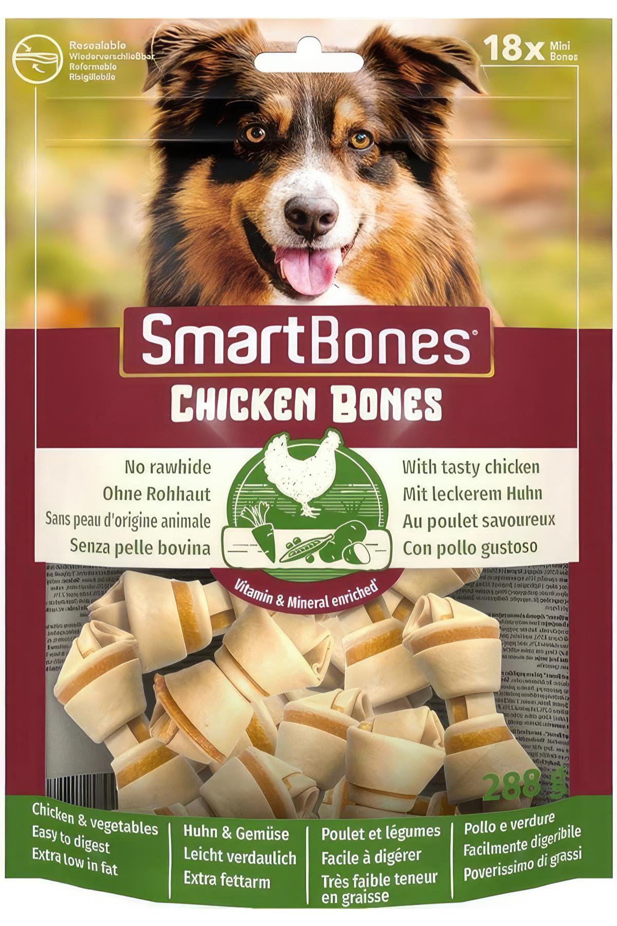 Smart Bones Chicken Mini Bones 18 Pc 288Gr