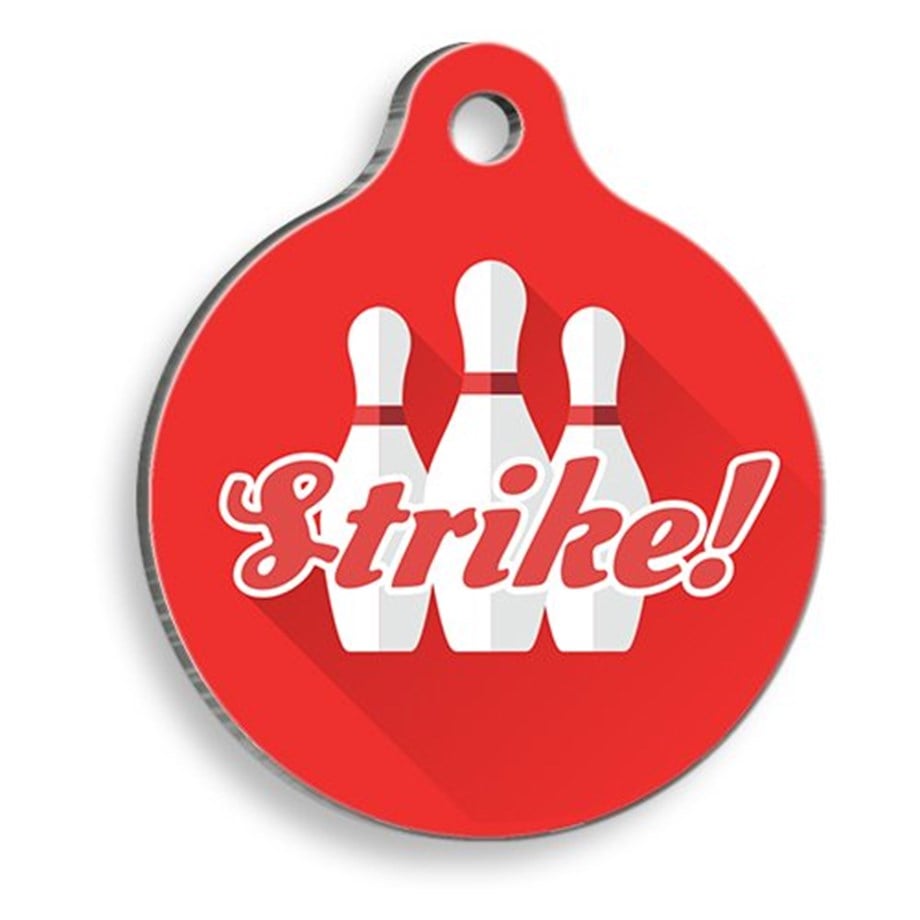 Strike! Round Cat And Dog Tag