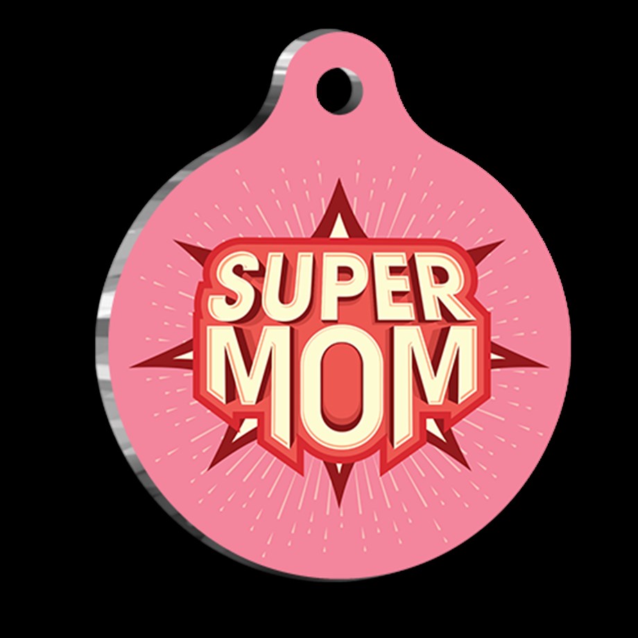 Super Mom Cat Dog Tag