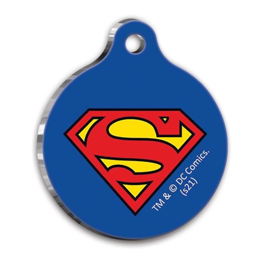 Superman Round Cat And Dog Tag