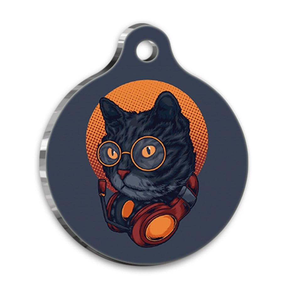 Design 5 Round Cat Tag