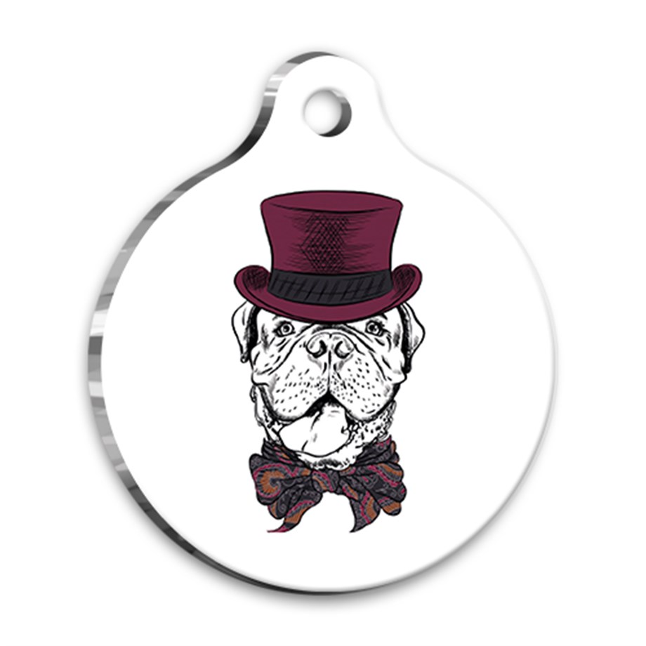 Design French Mastiff Round Dog Tag