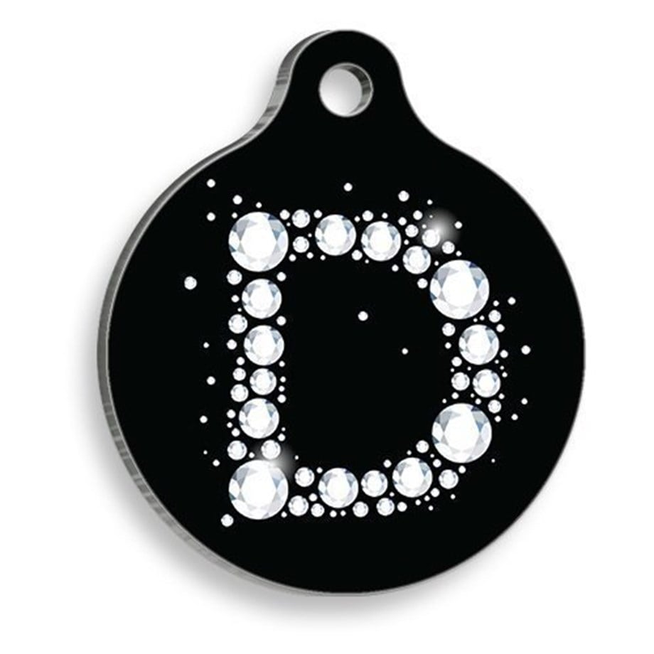 Stone D Leg Round Cat And Dog Tag