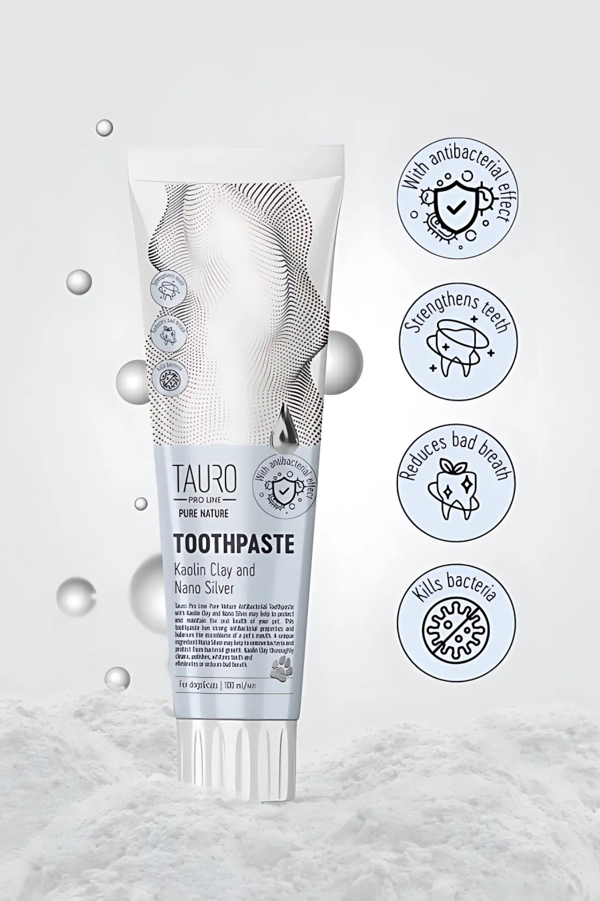 Tauro Pure Nature Diş Macunu Kaolin Nano Gümüş 