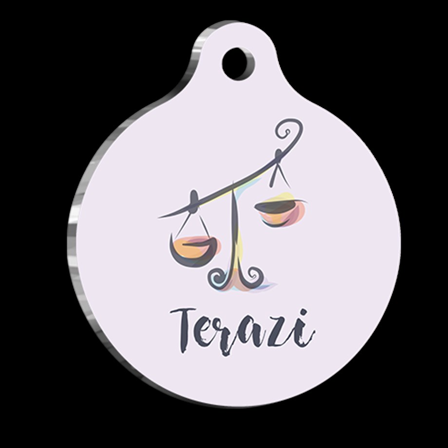 Libra Cat Dog Tag