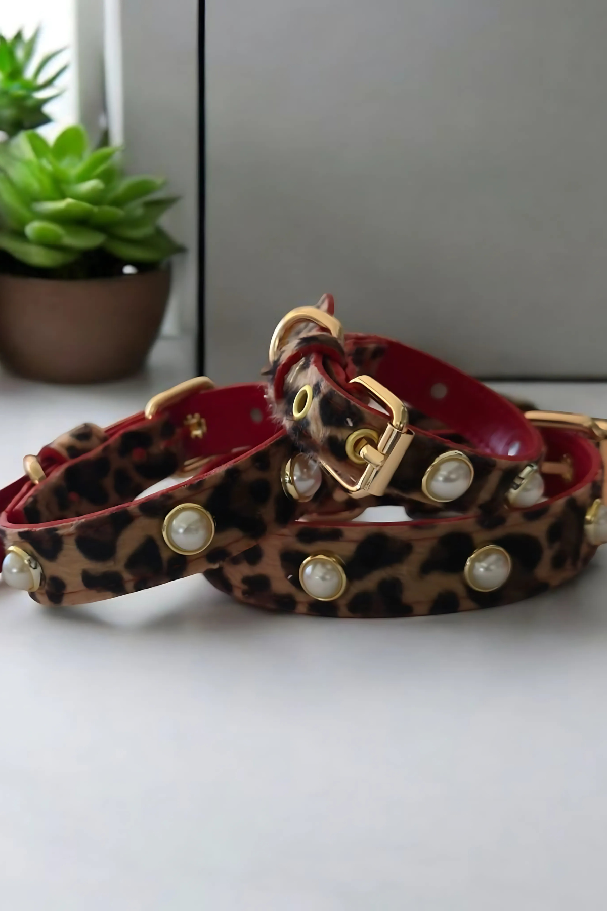 The Tailor Dogs Leopar Boyun Tasması 