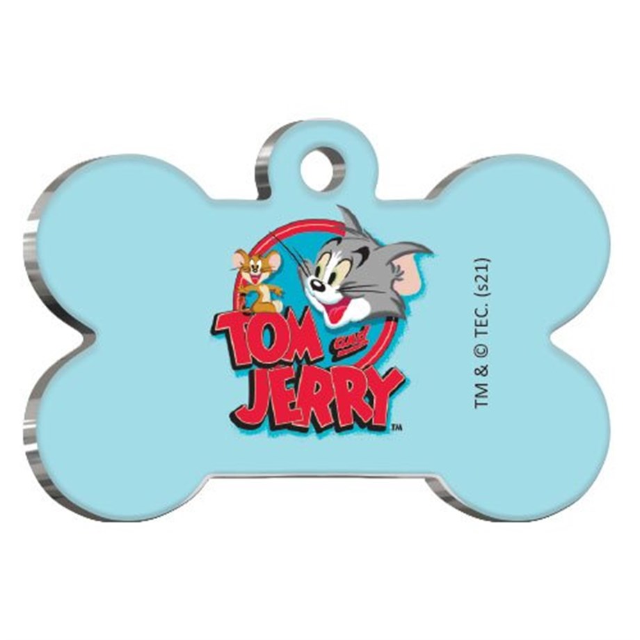 Tom & Jerry Bone Shaped Cat And Dog Tag
