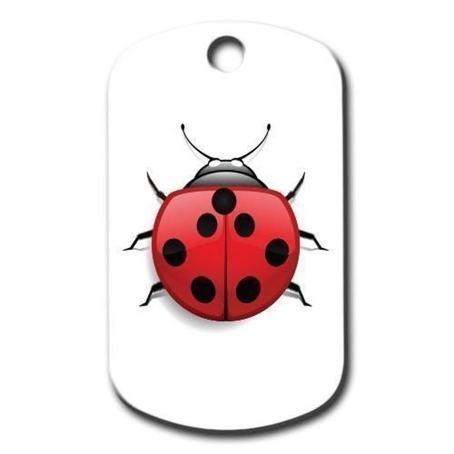Ladybug Patterned Cat Dog Tag