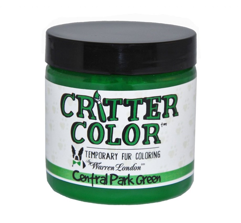 Warren London Critter Color Central Park Green Köpekler için Geçici Tüy Boyası Yeşil