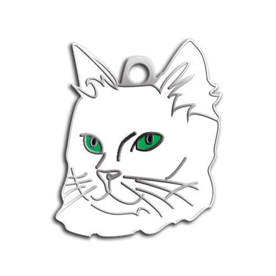 Green -Eyed Van Cat Cat Tag