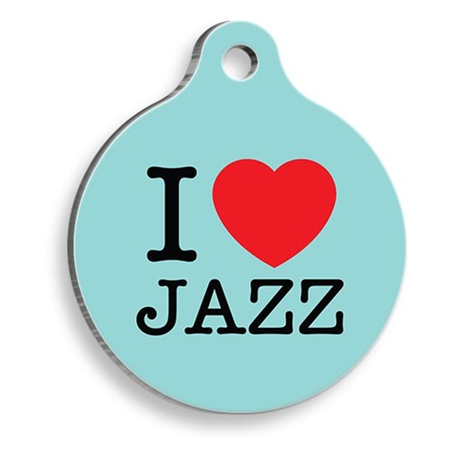 Green Jazz Round Cat And Dog Tag