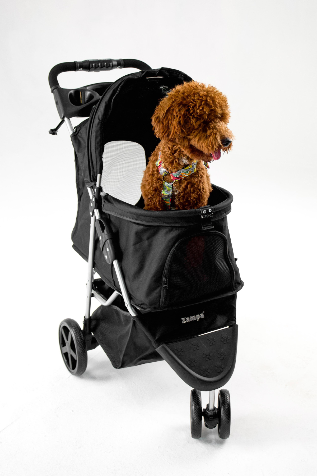 Zampa TriBoro Kedi & Köpek Arabası Siyah, 45x80x90cm