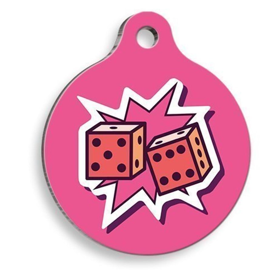 Round Cat And Dog Tag