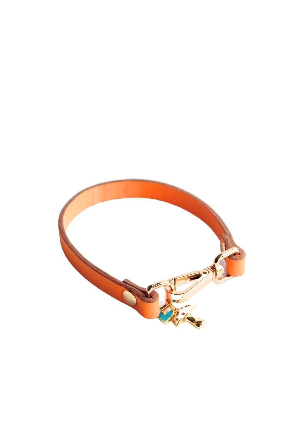 Zoe Pet Atelier Charm Boyun Tasması - Turuncu