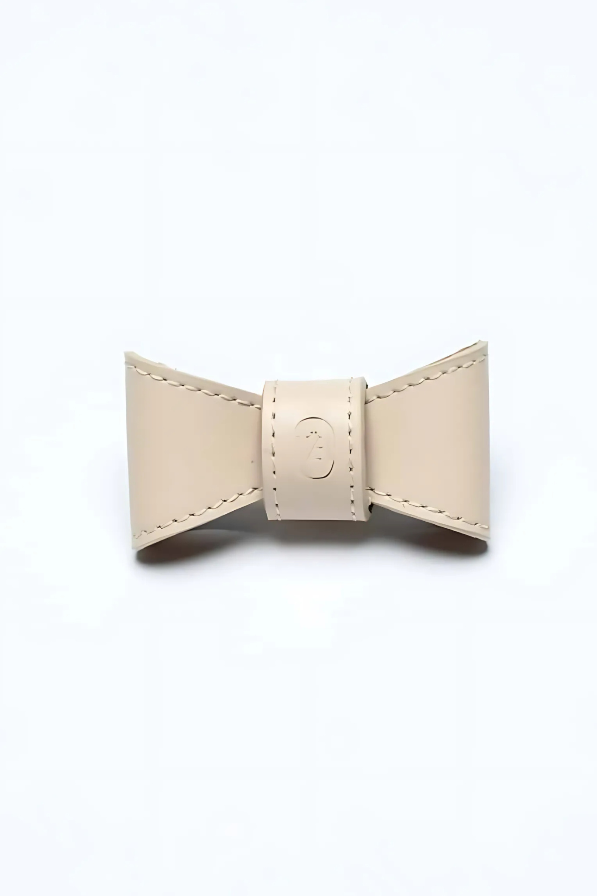 Zoe Pet Atelier Deri Papyon - Bej 