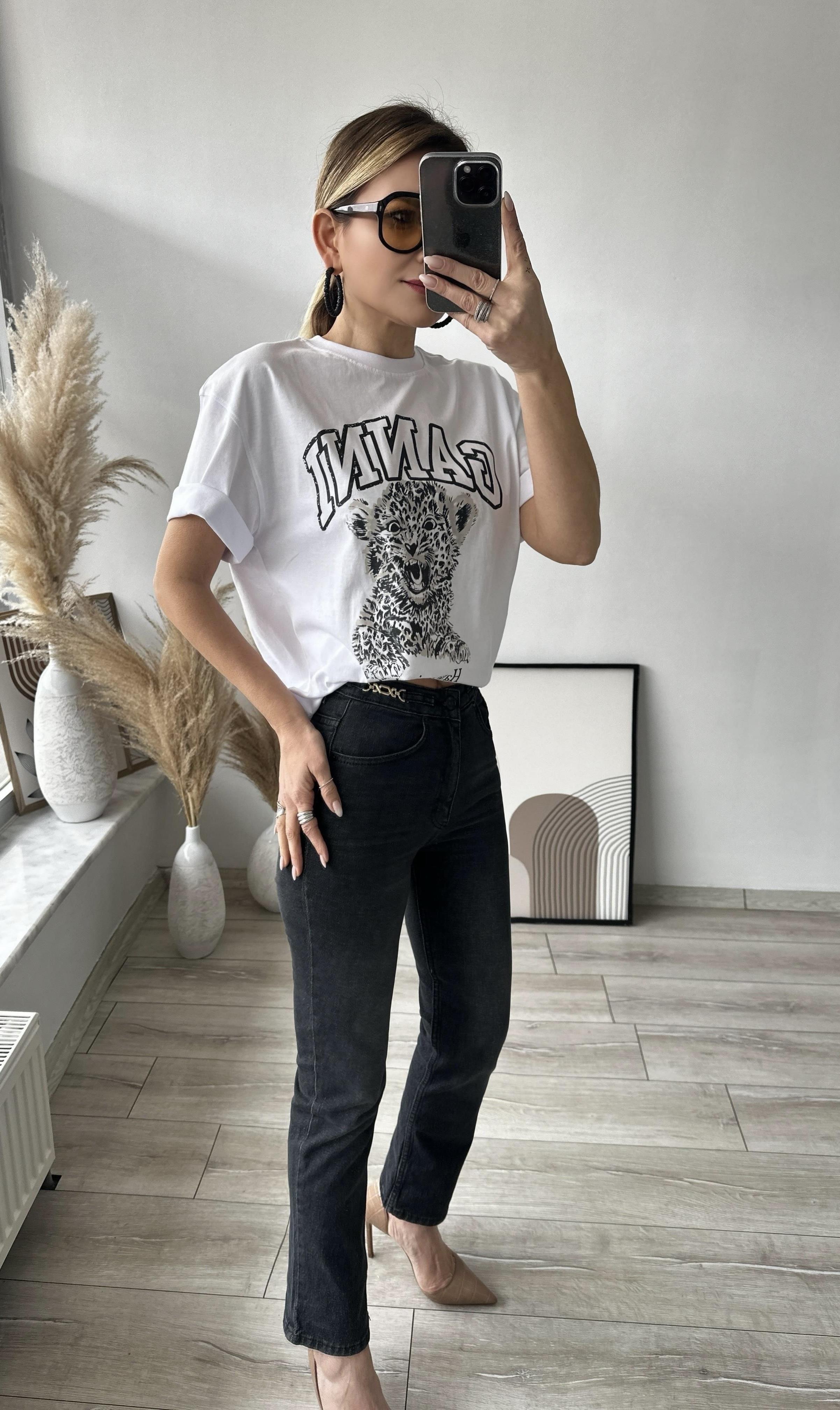Bel Zincir Detaylı Antrasit Jean 