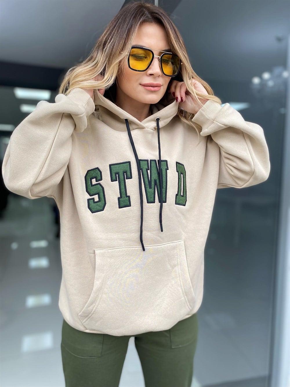 BRS Harf Nakışlı Sweat