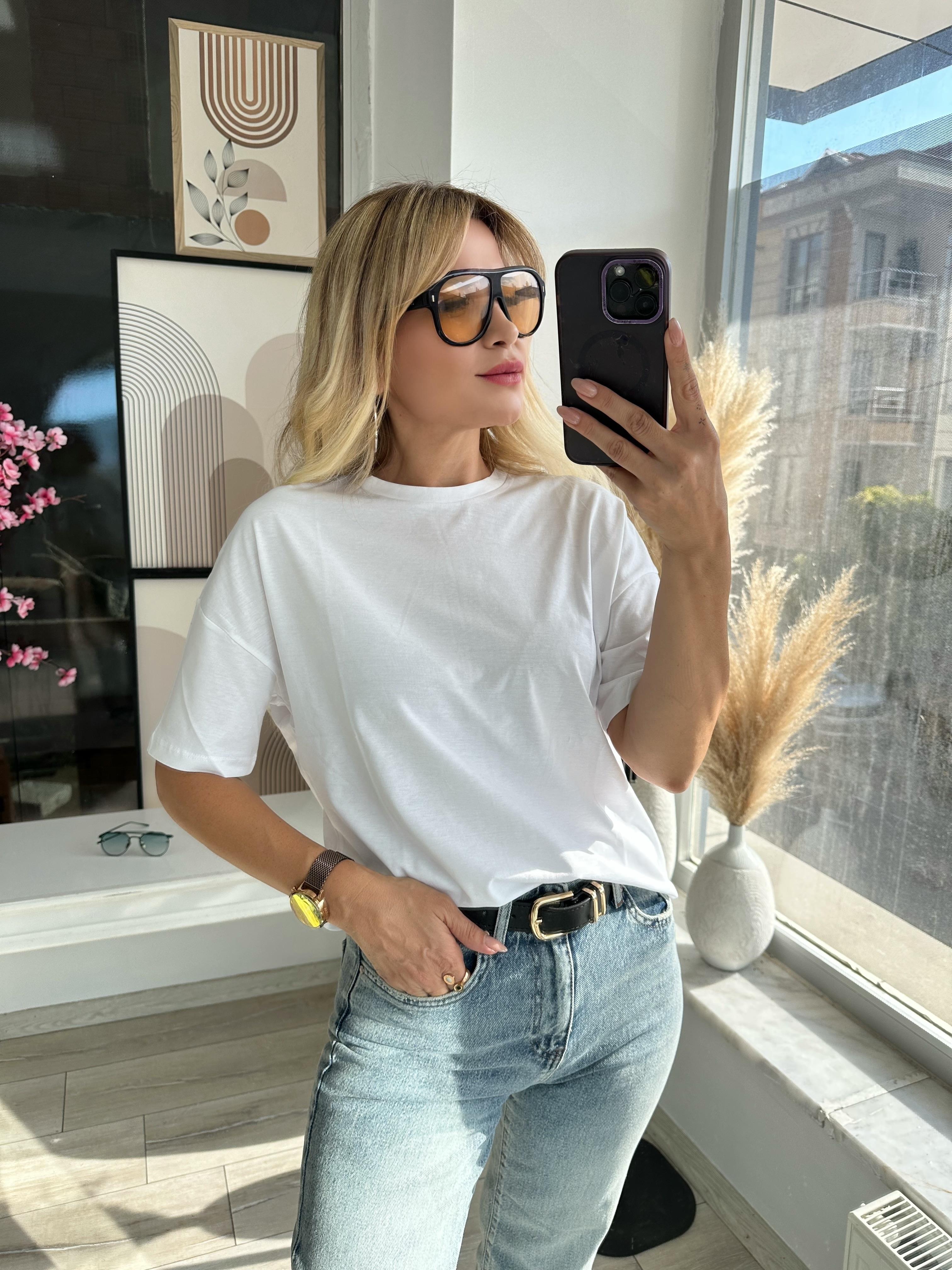 DLV Beyaz Basic Tşhirt