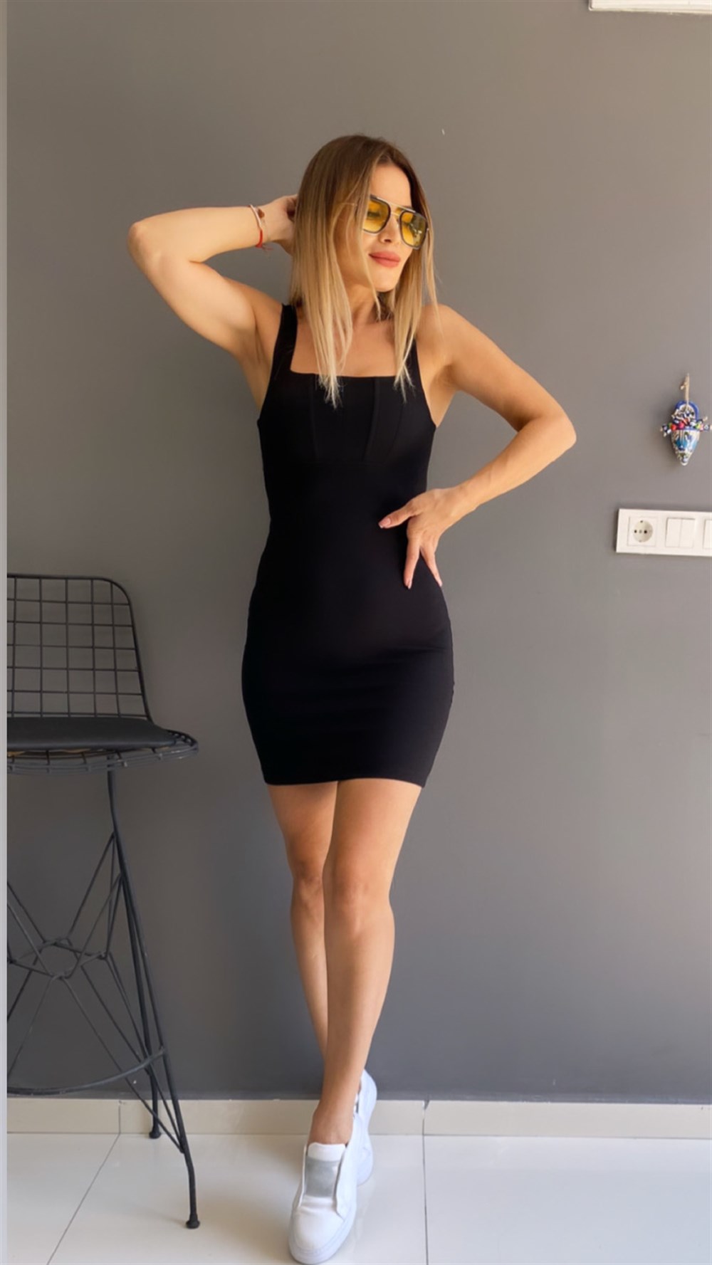 DLV Mini Siyah Elbise