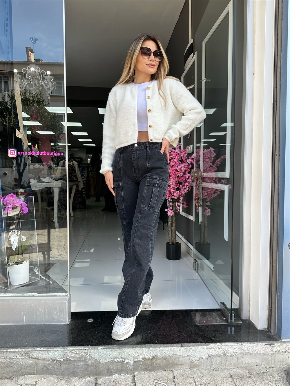 DLV Önü Çift Cepli Straight Pantolon