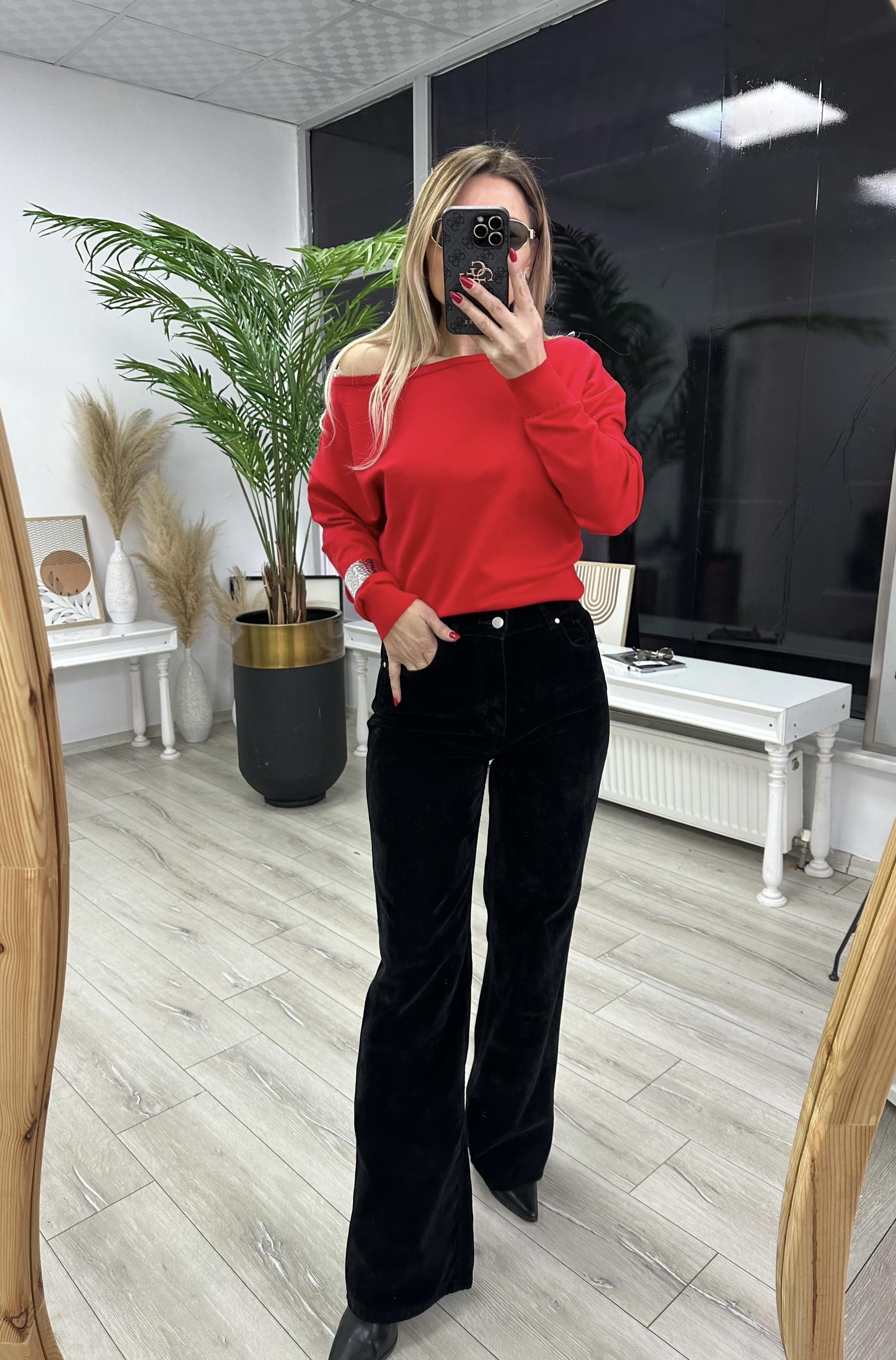 DLV Siyah Kadife Pantolon