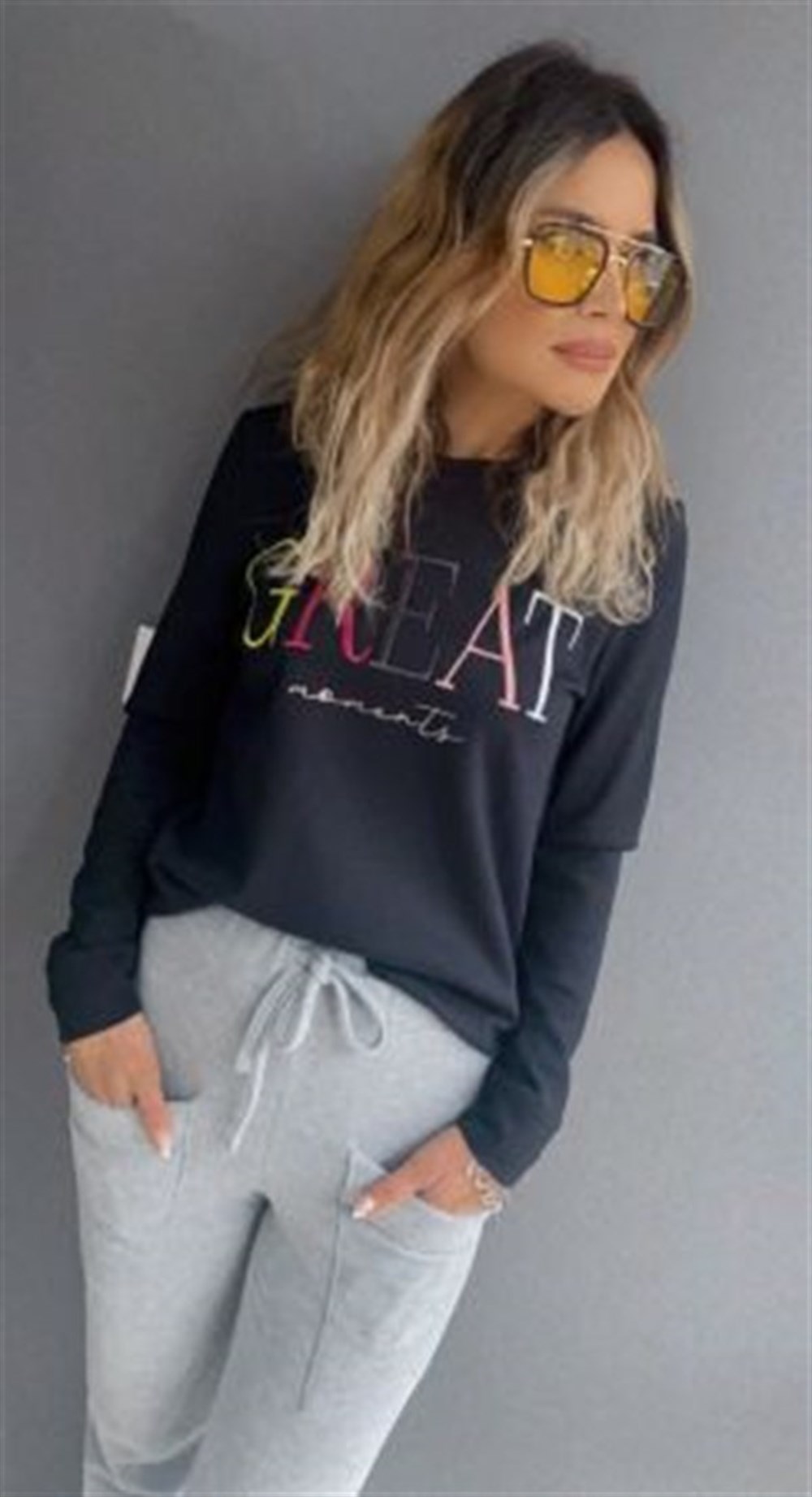 GREAT SİYAH SWEAT
