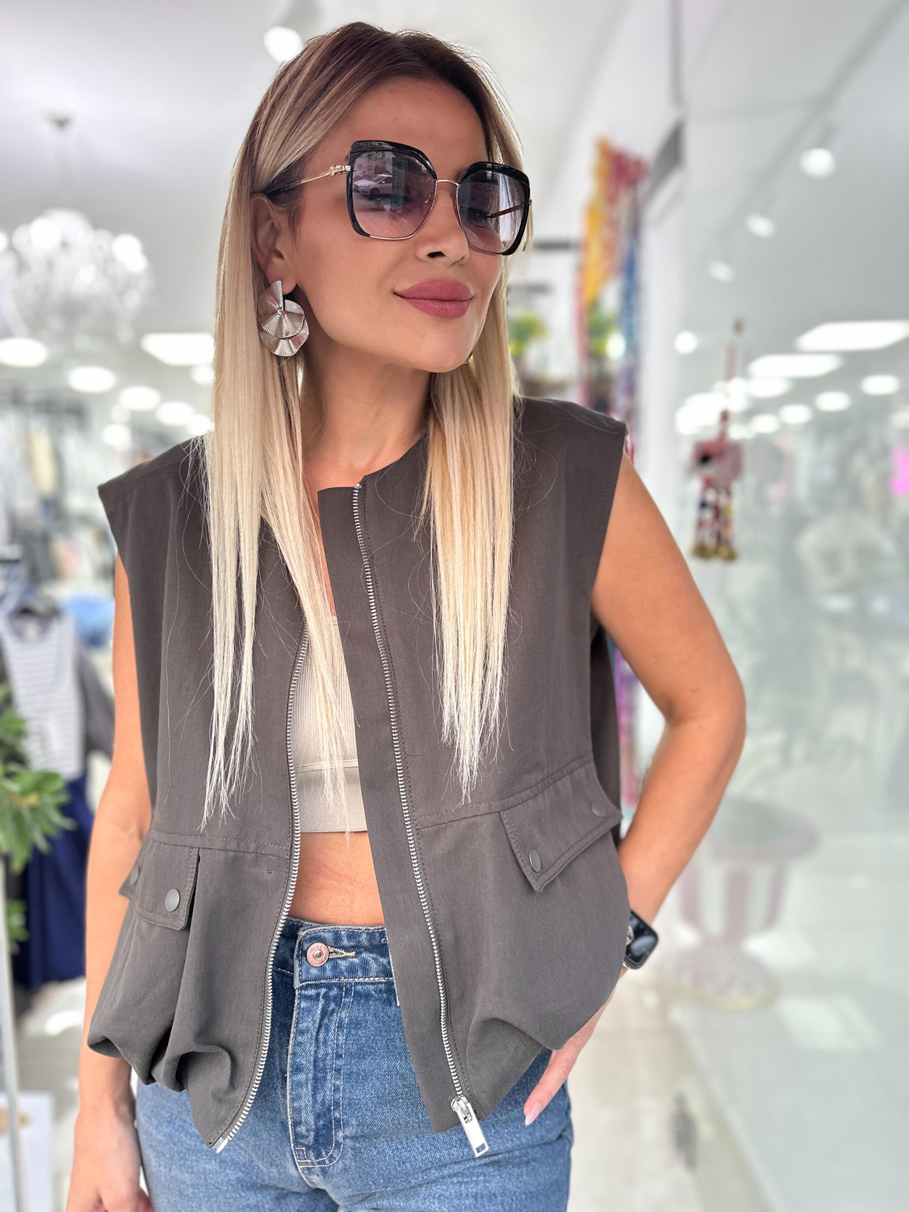 Haki Marka Model Bomber Yelek 