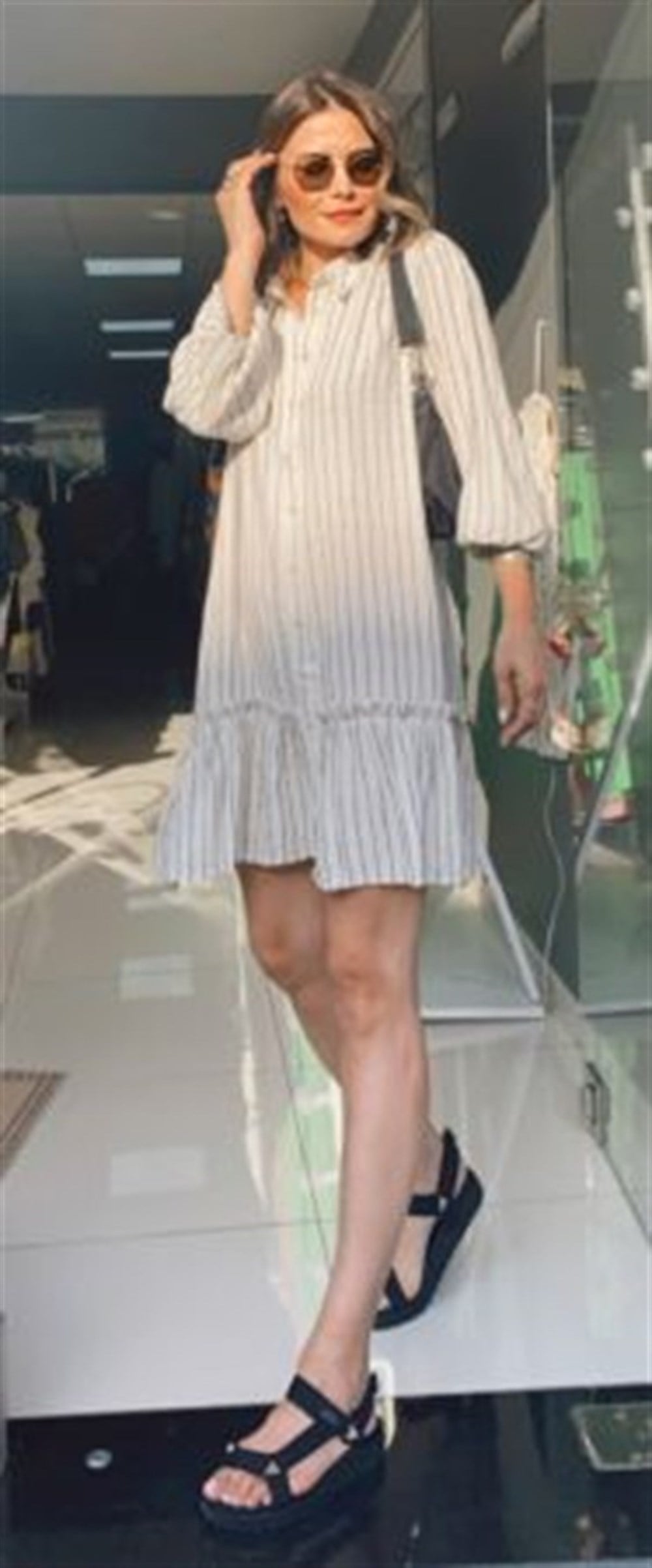 HAM KETEN GÖMLEK ELBİSE