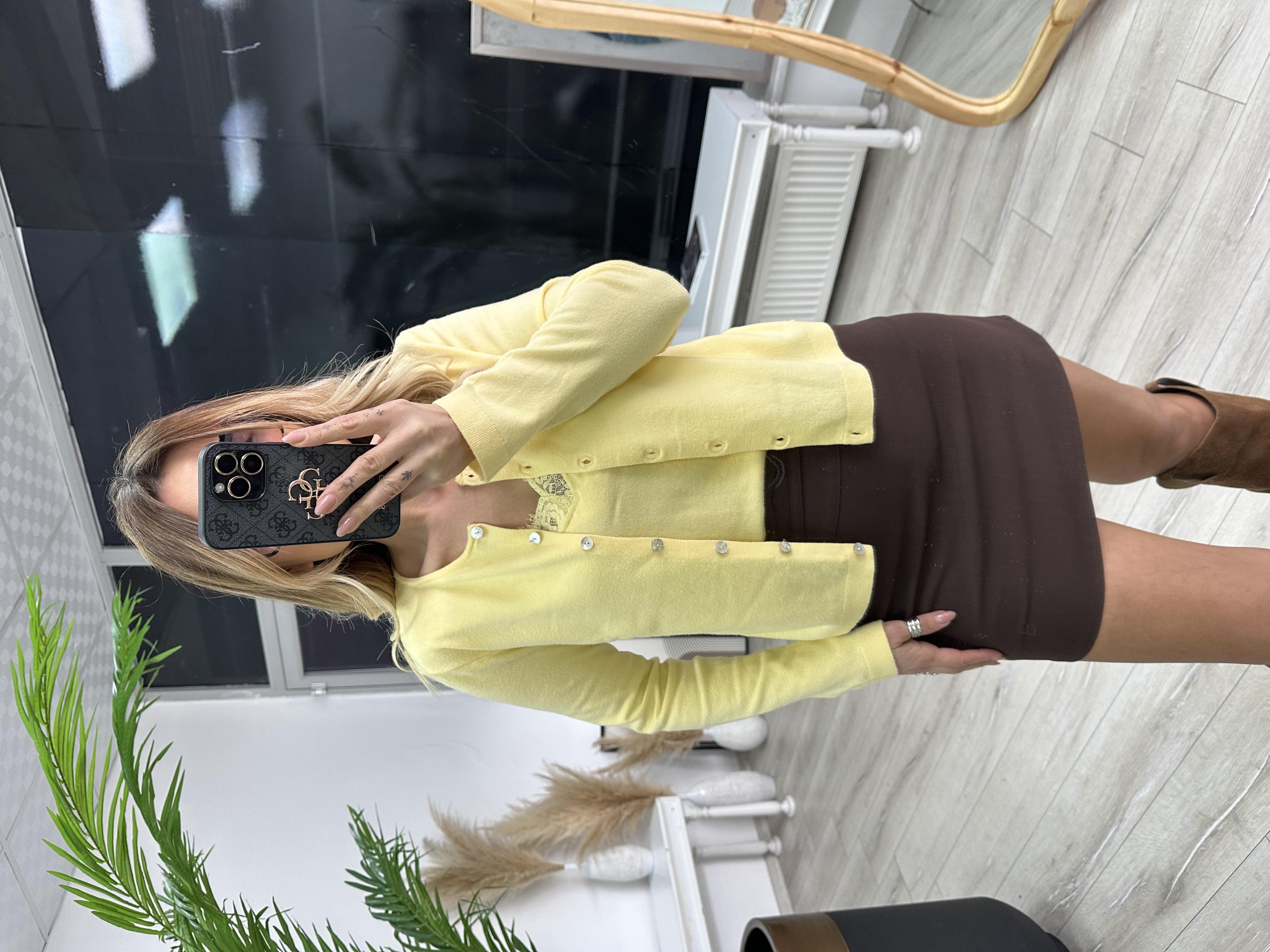 Kahve İçi Şortlu Etek 