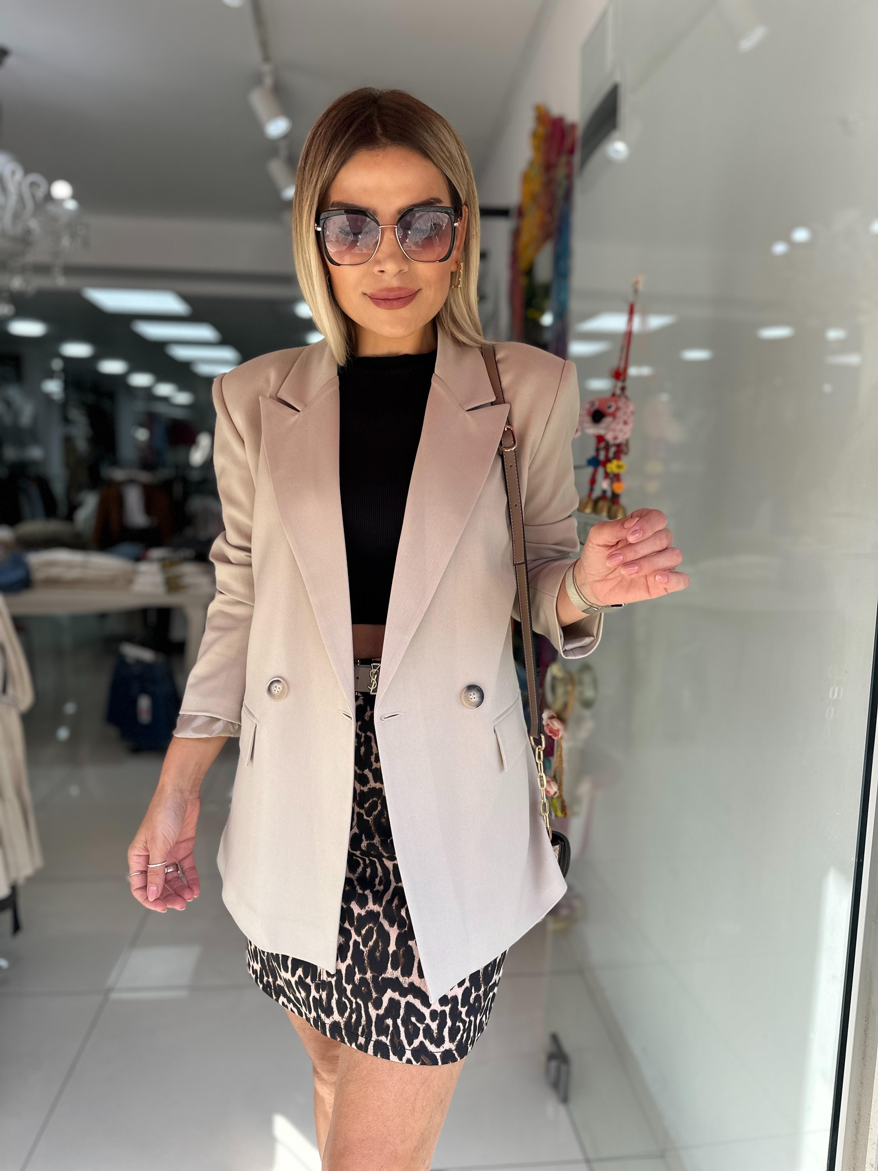 KR Bej Blazer Ceket