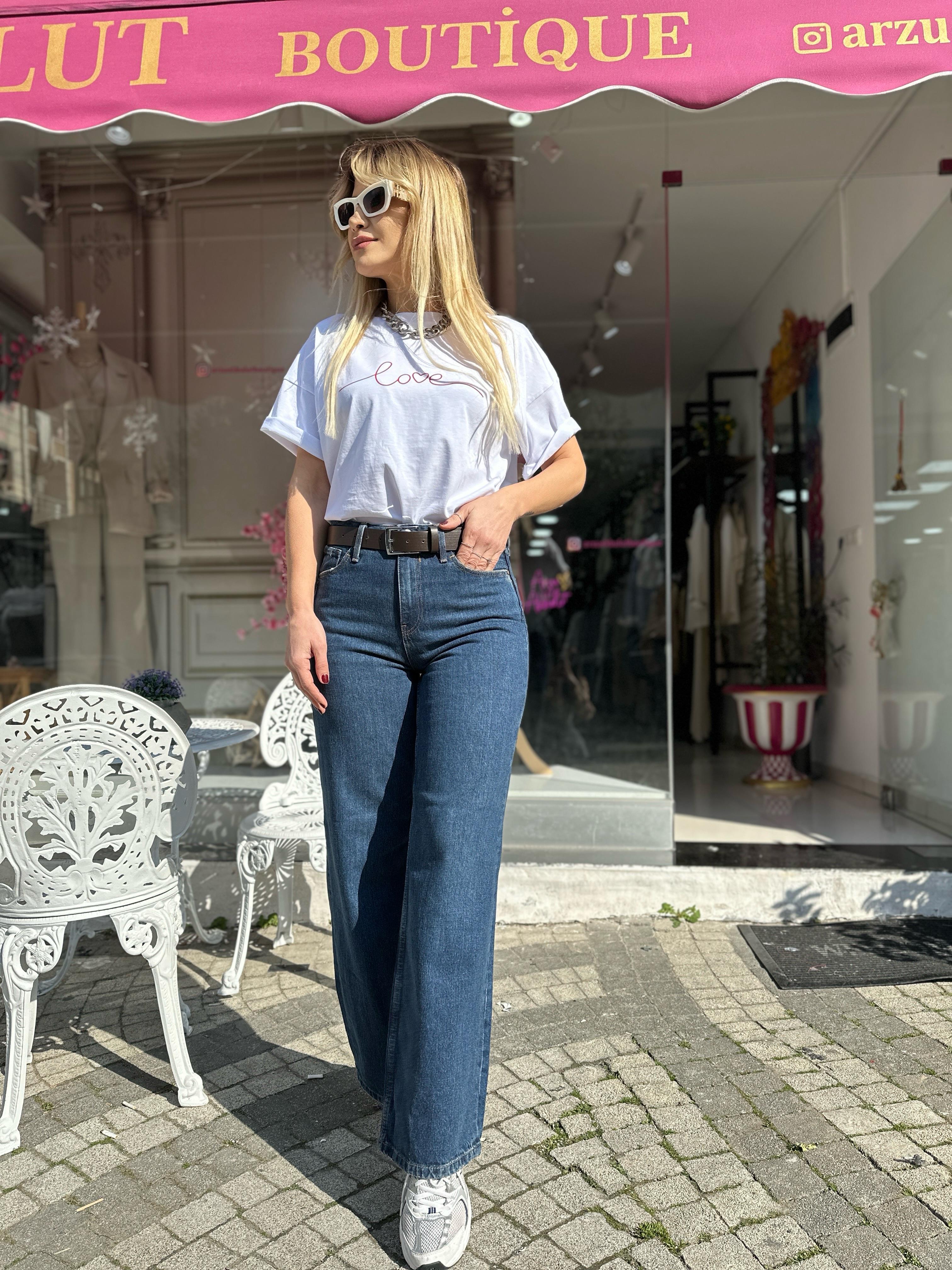 Lacivert Regular Fit Jean 